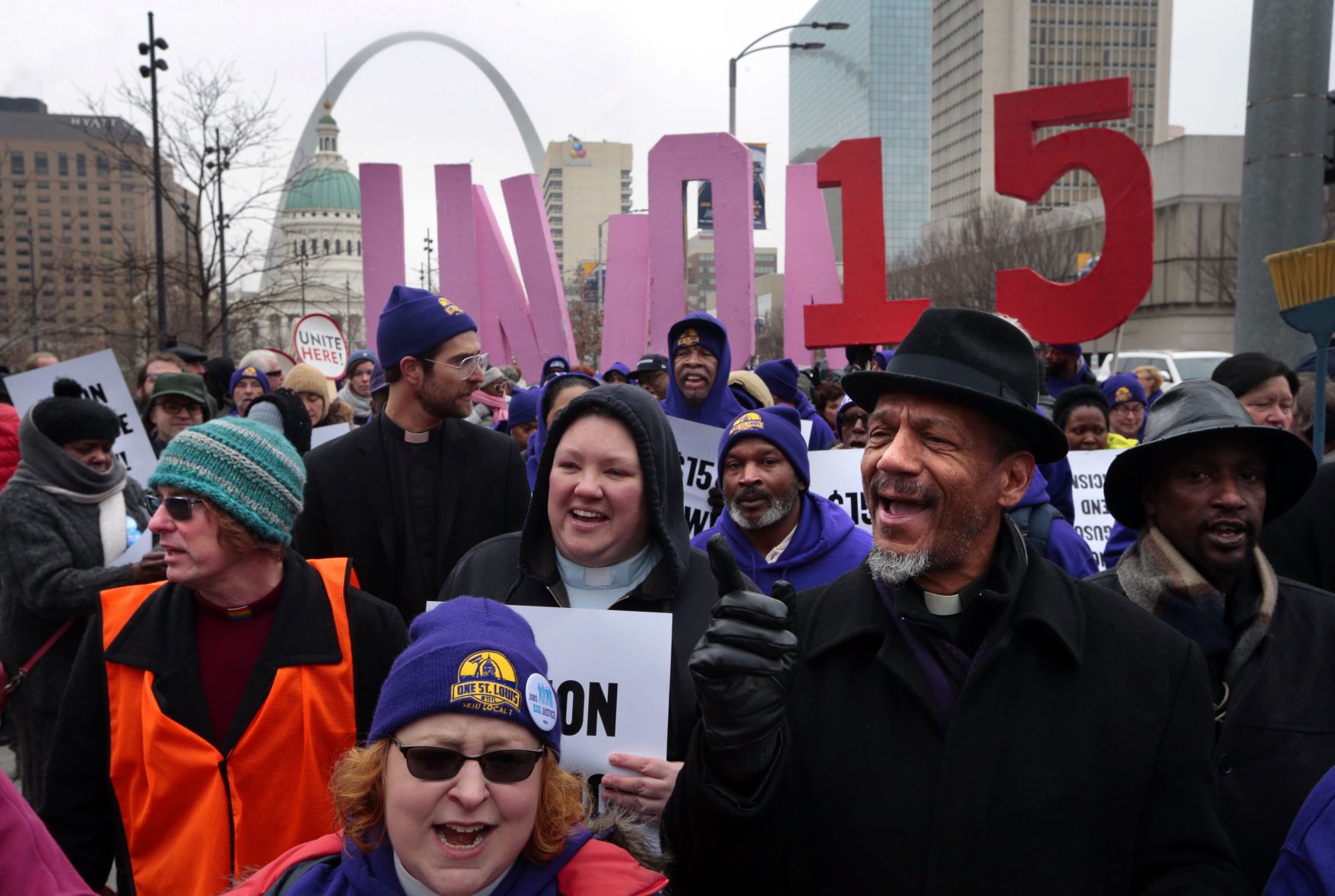 Arrests made as protesters call for pay raise for local janitors
